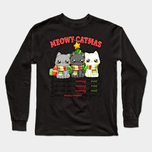 We Wish You A Meowy Christmas Long Sleeve T-Shirt